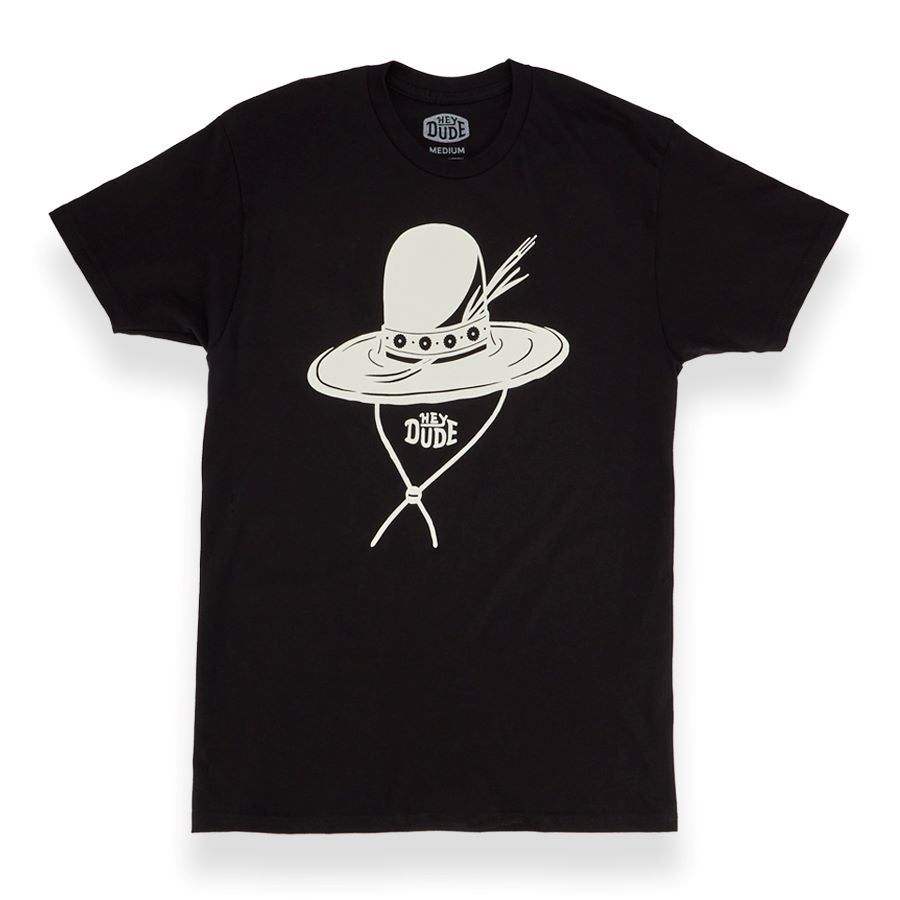 Jess Mudgett Hat and Feather Tee - Black sold by Hey Dude