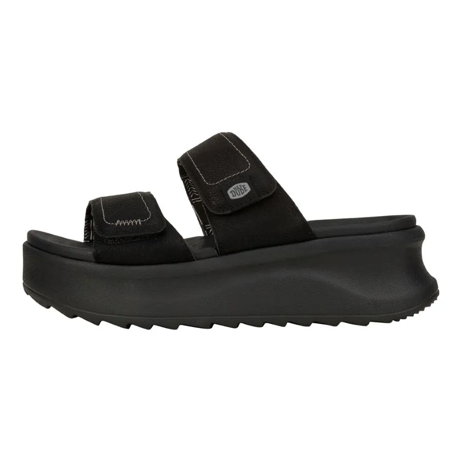 Delray Slide Classic - Black/Black sold by Hey Dude