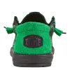 Wally Dazed 'N Dude - Black/Green sold by Hey Dude