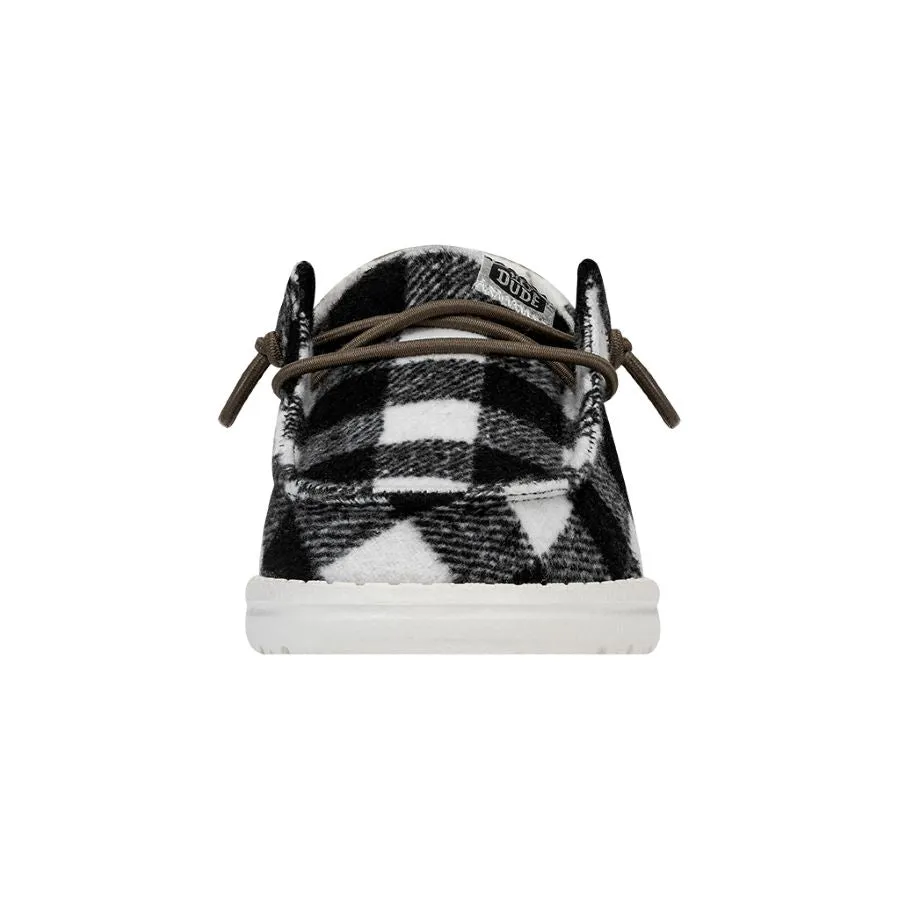 Wendy Youth Buffalo Plaid - White and Black Plaid sold by Hey Dude product image thumbnail 4