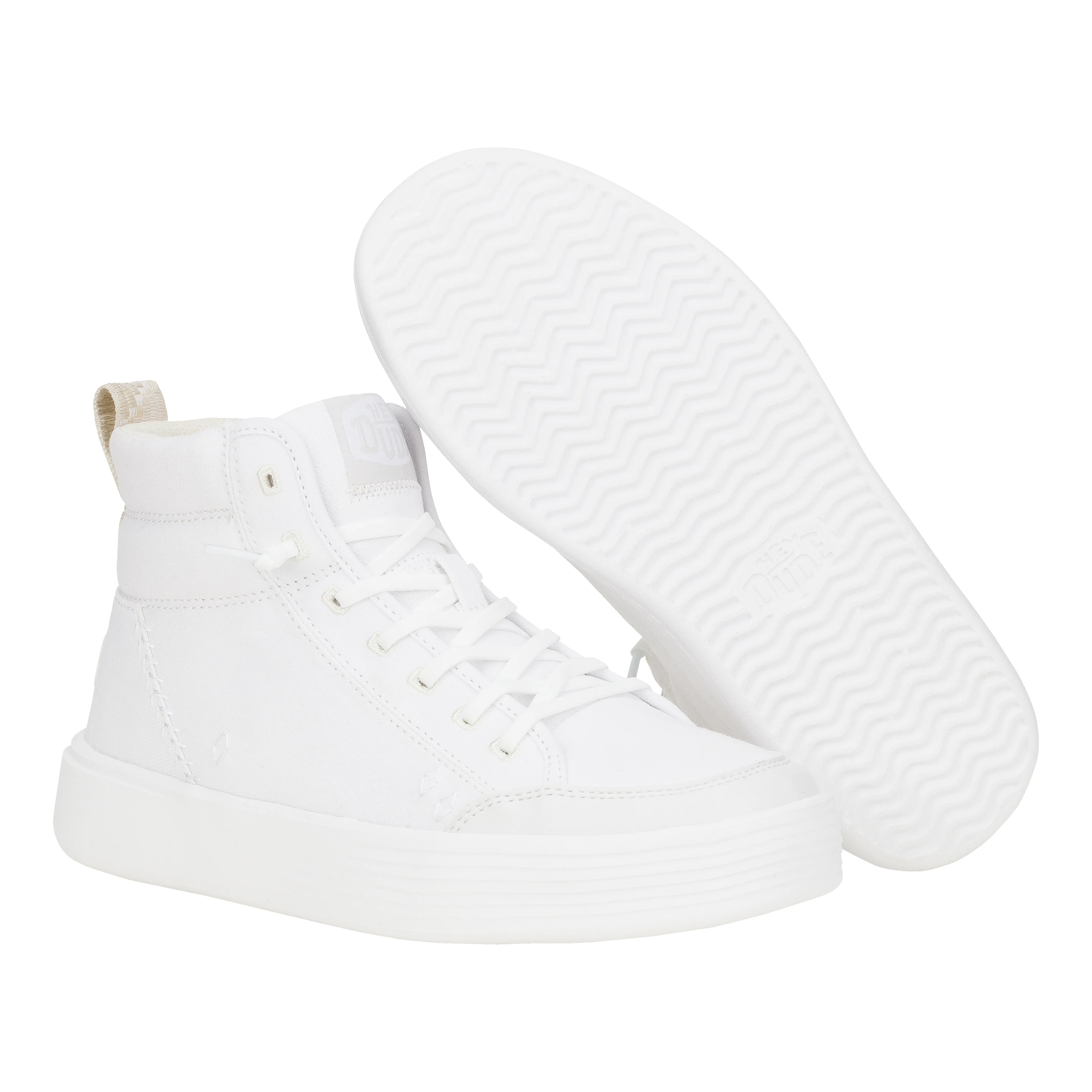Cody Hi Womens Canvas - White sold by Hey Dude product image thumbnail 3