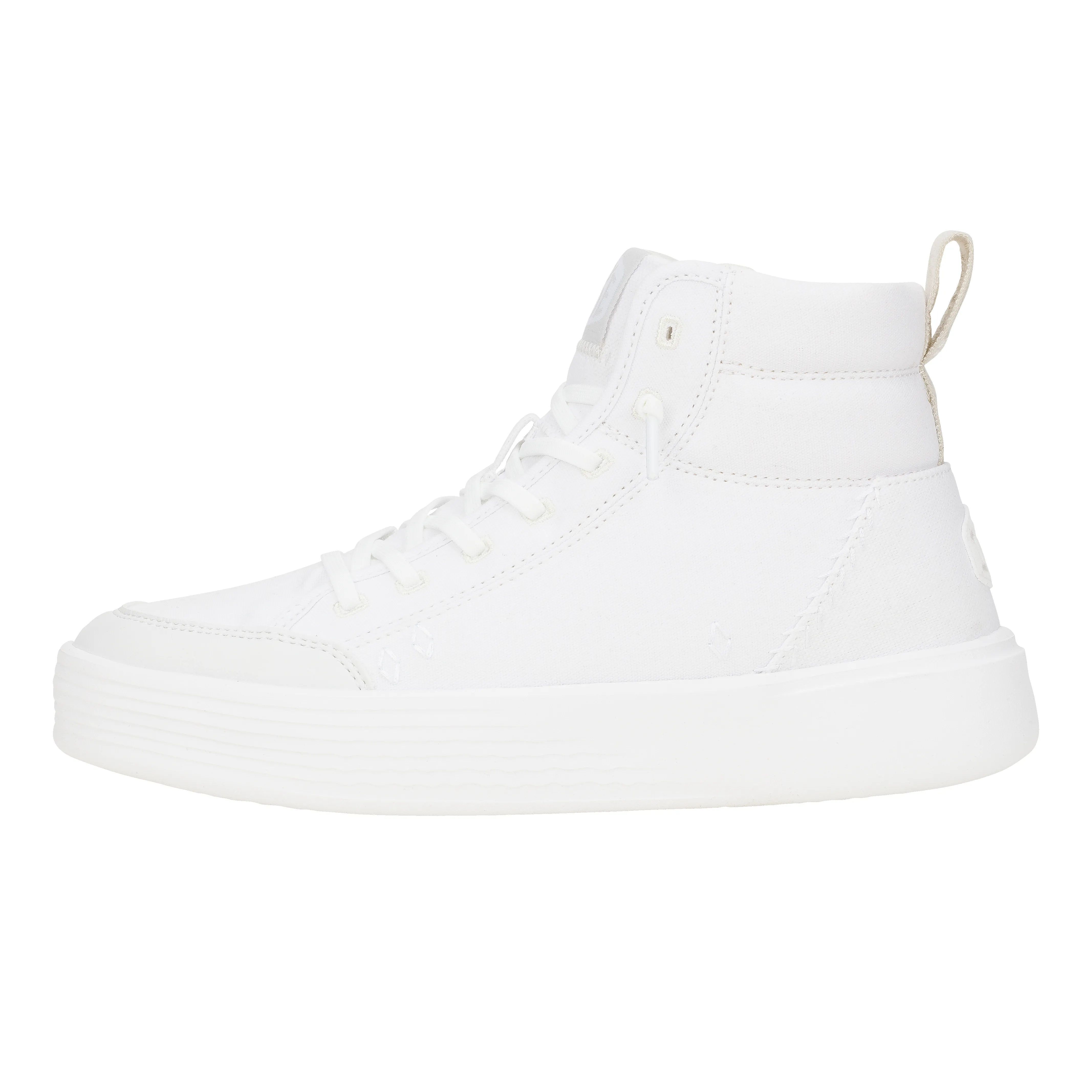Cody Hi Womens Canvas - White sold by Hey Dude
