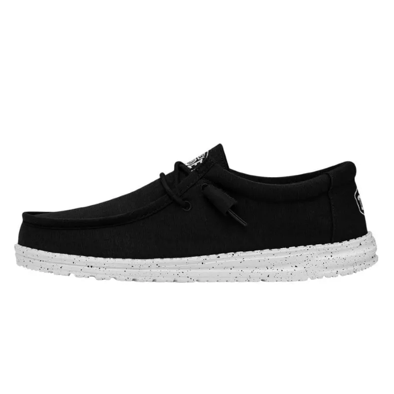 Wally Slub Canvas - Black sold by Hey Dude