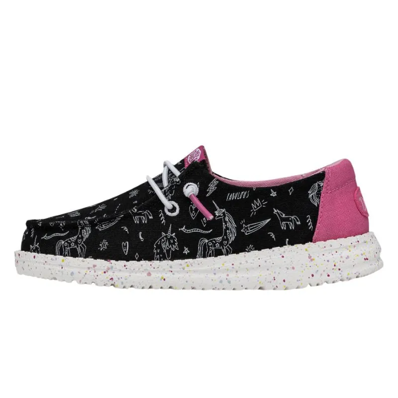 Wendy Youth Unicorn - Black made by Hey Dude
