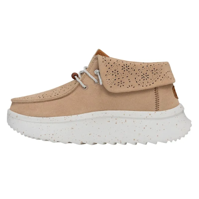 Wendy Peak Fold Boot Suede - Tan made by Hey Dude