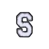 Letter S Patch - S Black/White sold by Hey Dude