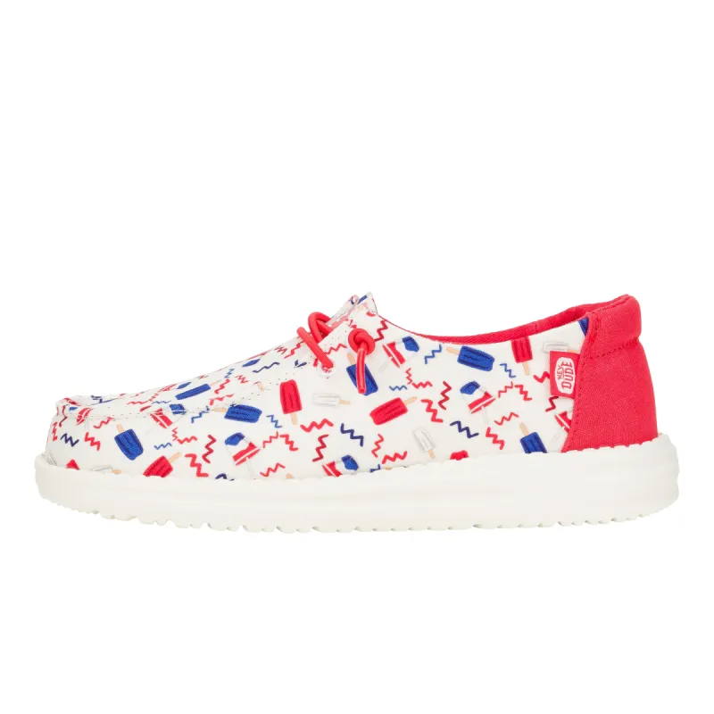 Wendy Youth Summer Americana - Multi/Varsity Red sold by Hey Dude