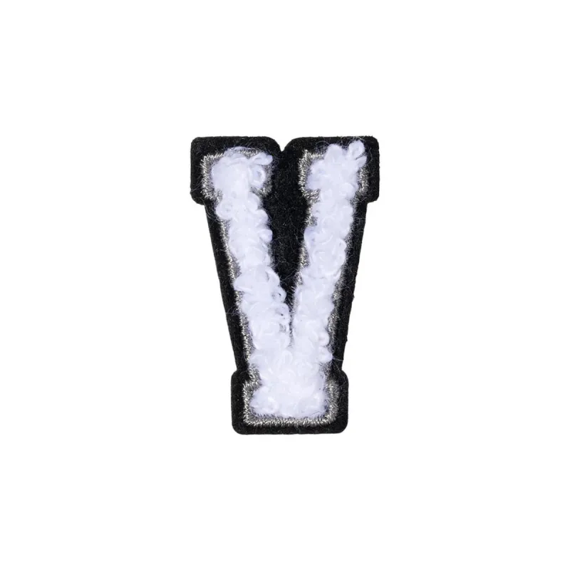 Letter V Patch - V Black/White sold by Hey Dude