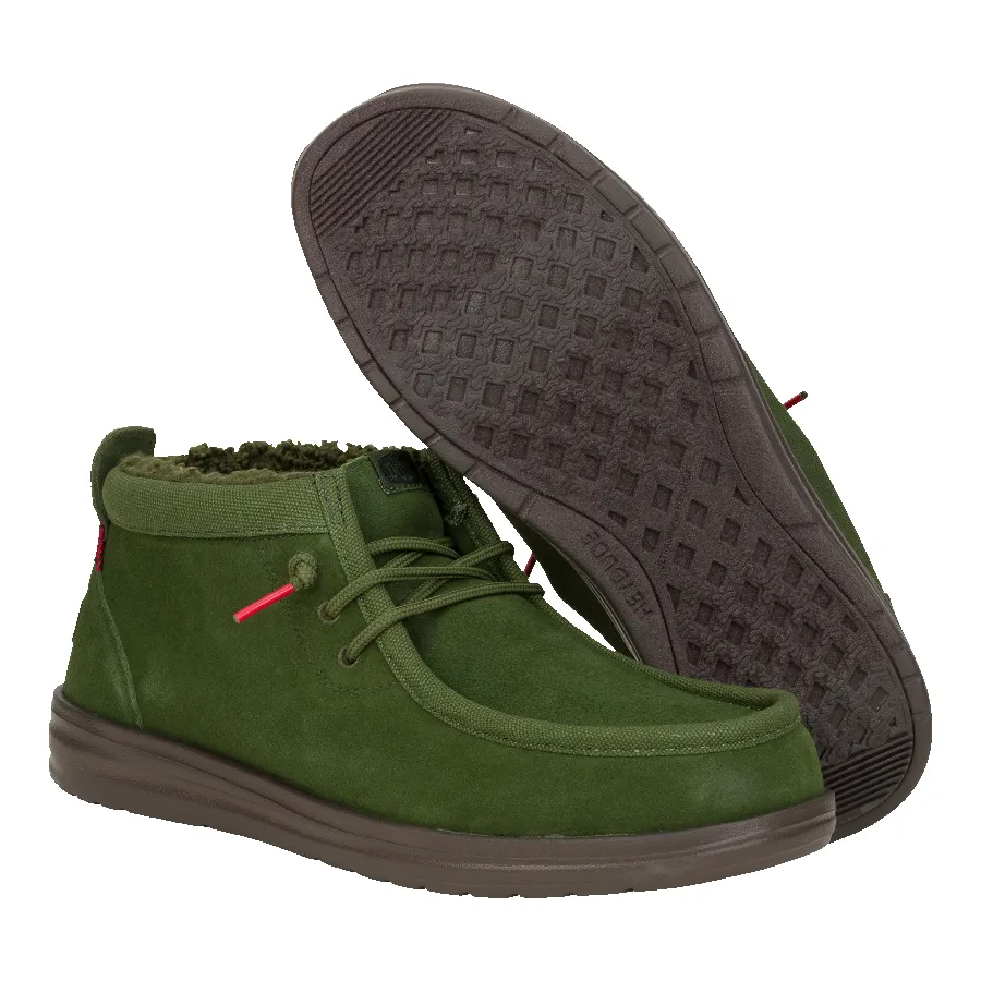 Wally Mid GripR Warmth - Olive sold by Hey Dude product image thumbnail 3