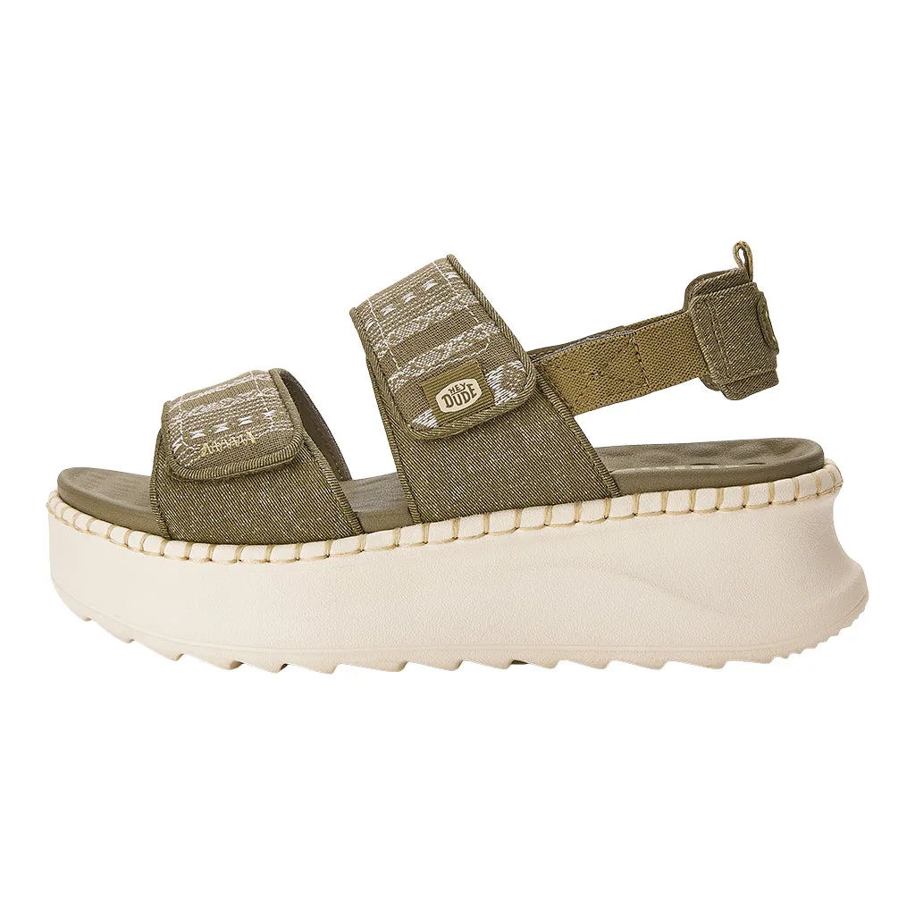 Delray Sandal Whipstitch - Olive/Baja sold by Hey Dude