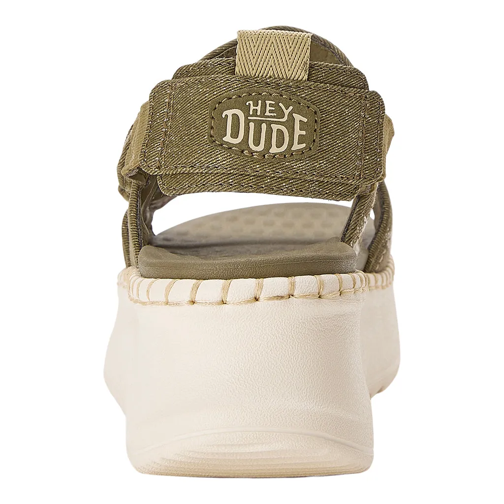 Delray Sandal Whipstitch - Olive/Baja sold by Hey Dude product image thumbnail 5