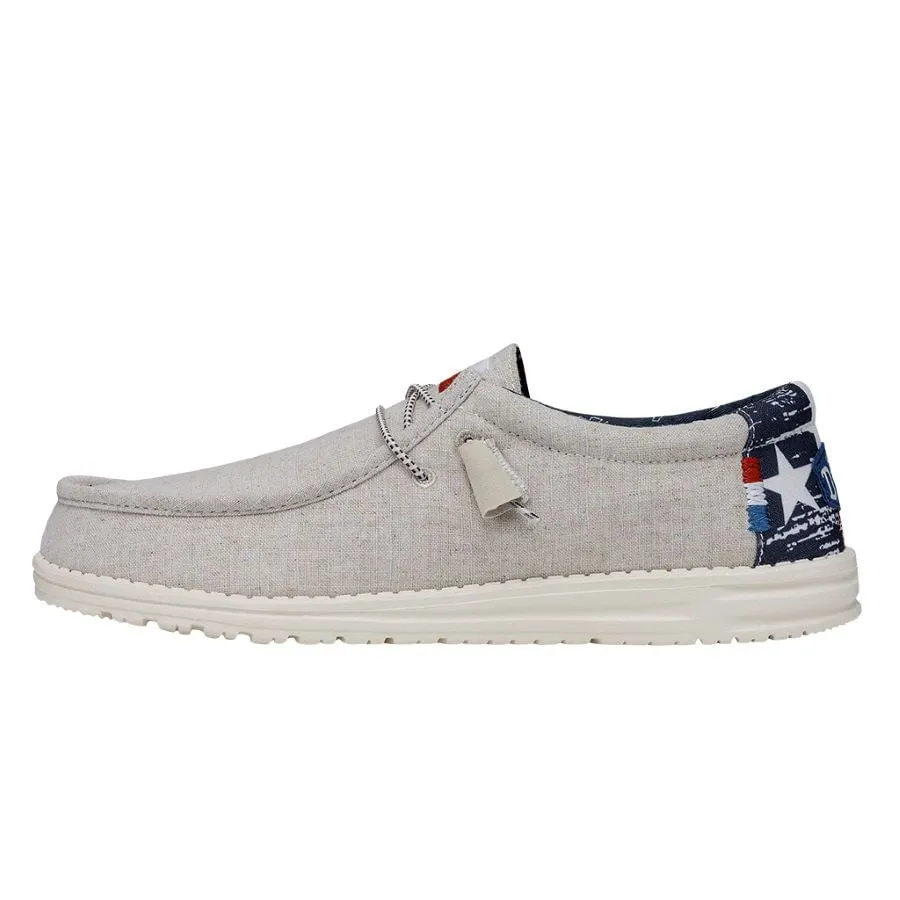 Wally Texas Canvas - Off White sold by Hey Dude