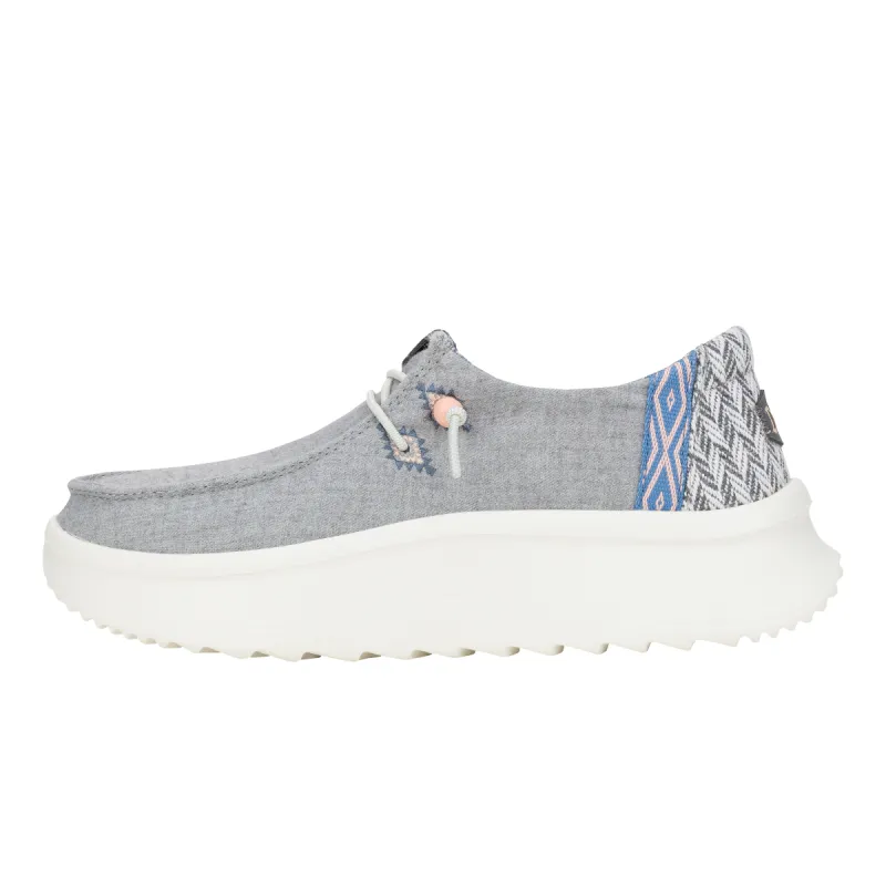 Wendy Peak Chambray Woven - Grey sold by Hey Dude