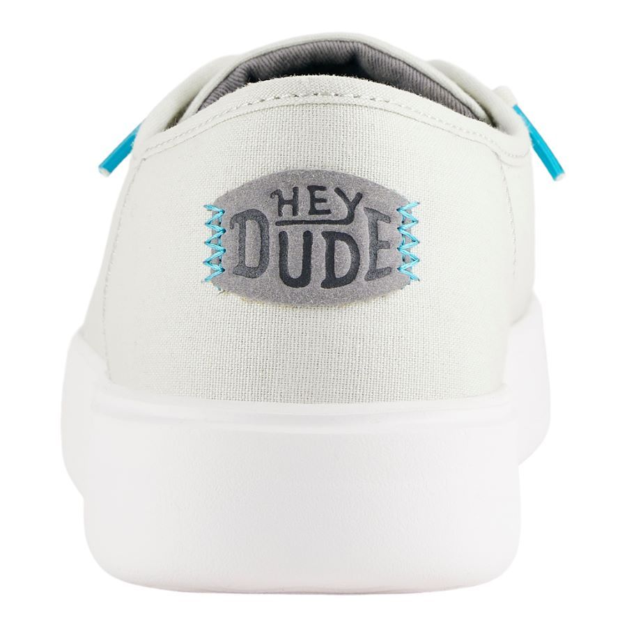 Cody Mens Canvas - Atmosphere/White sold by Hey Dude product image thumbnail 5