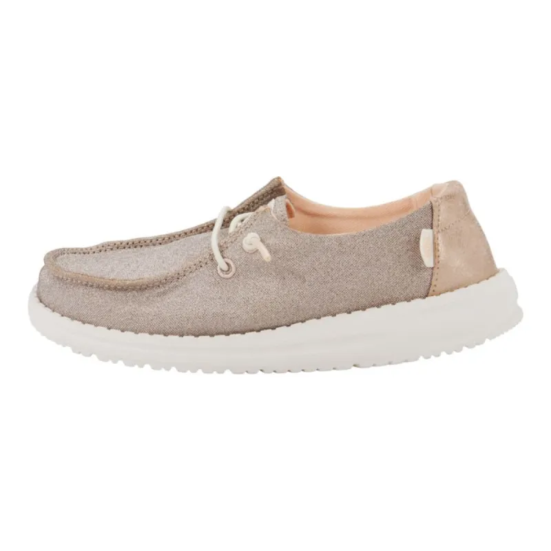 Wendy Youth Metallic Sparkle - Rose Gold sold by Hey Dude