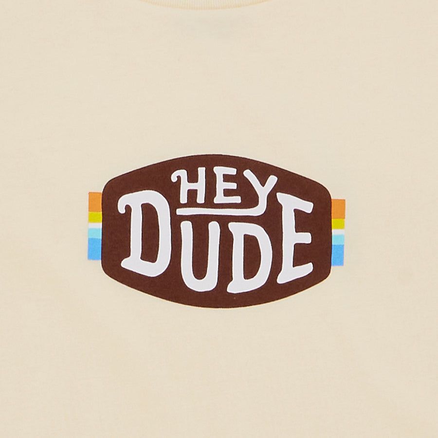 Horizon Logo Tee - Cream sold by Hey Dude product image thumbnail 3