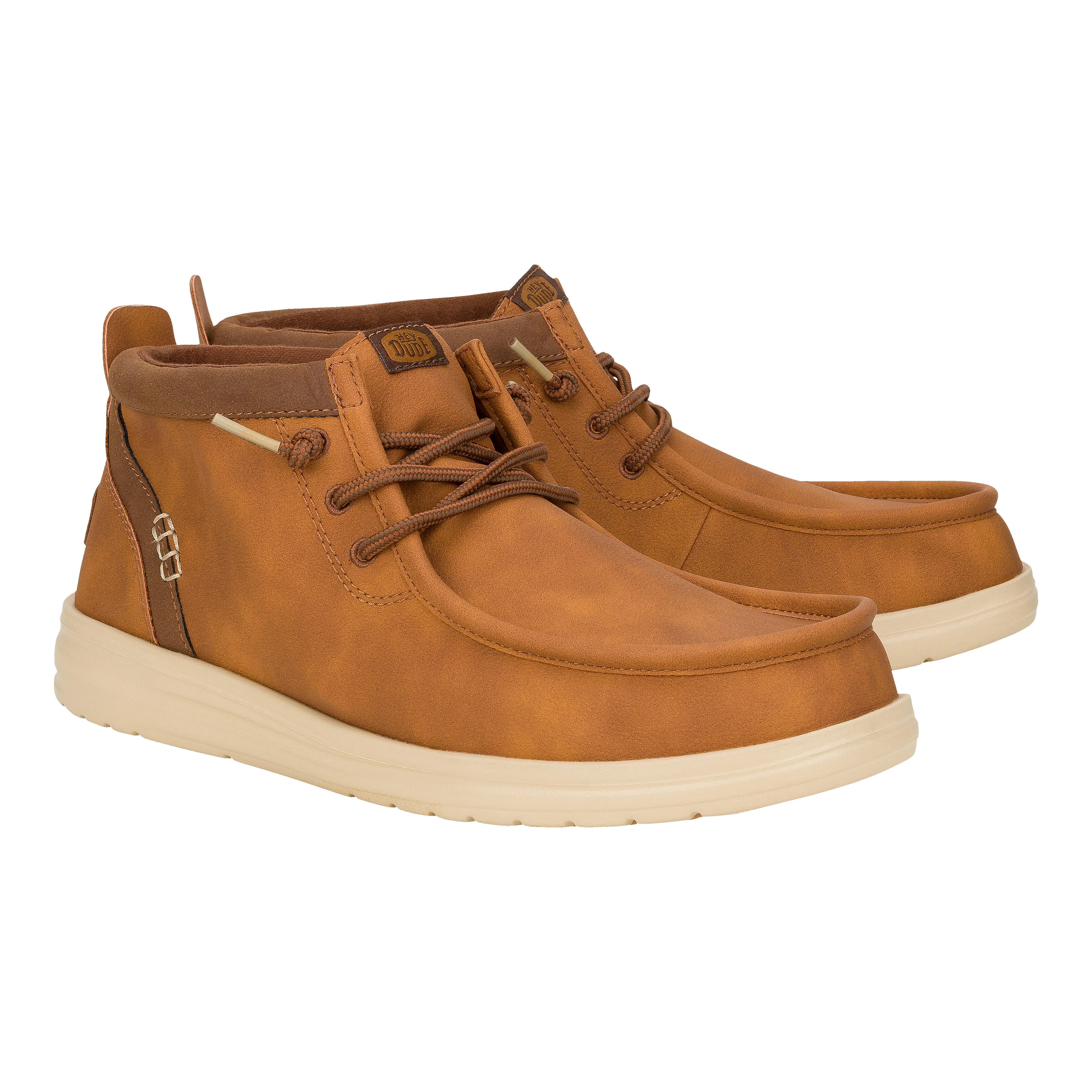 Wally Mid Gripr Classic - Cognac/Tan sold by Hey Dude product image thumbnail 2