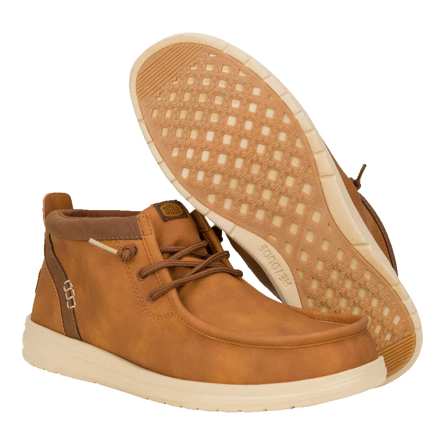 Wally Mid Gripr Classic - Cognac/Tan sold by Hey Dude product image thumbnail 3