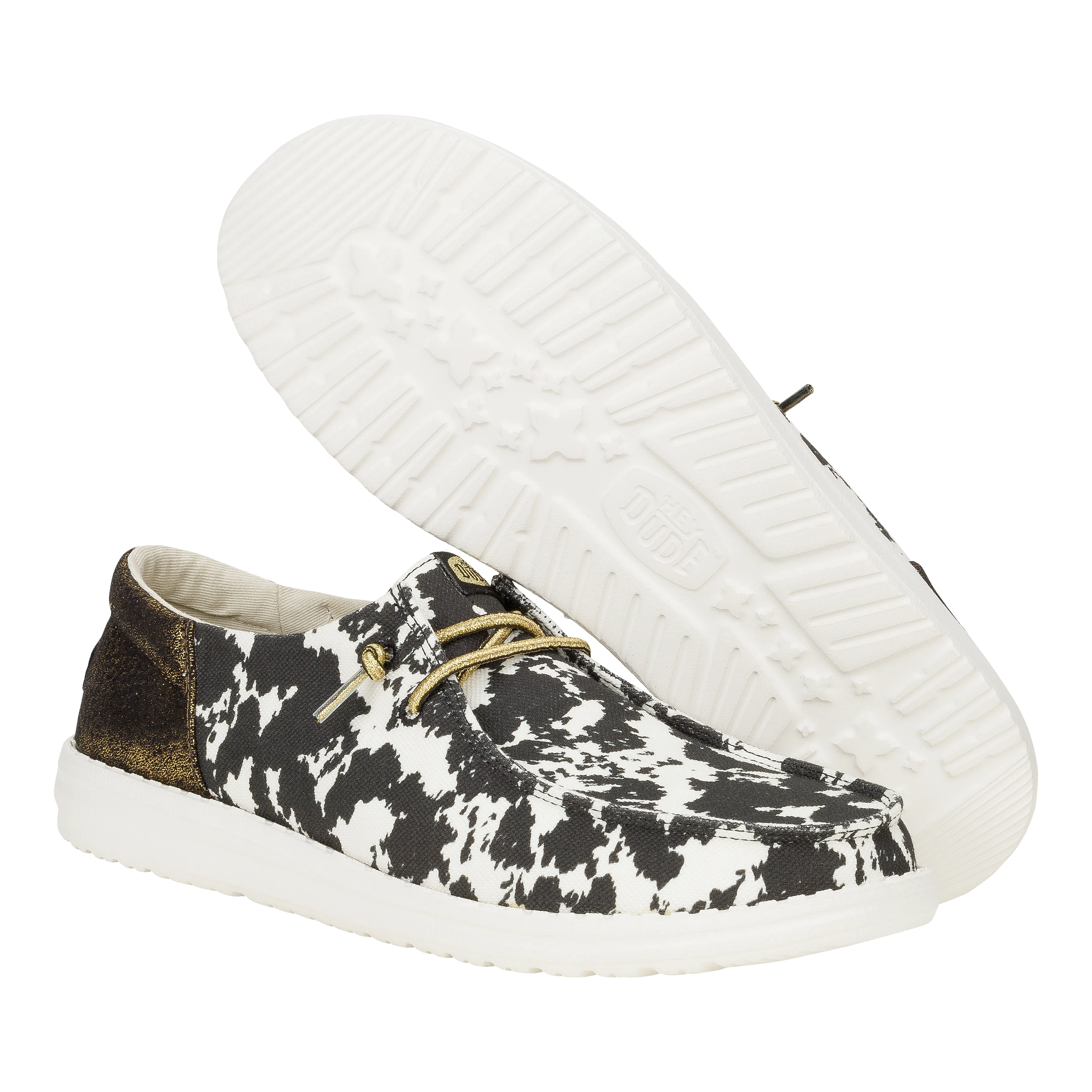 Wendy Funk Cowgirl - White/Black Cow Print sold by Hey Dude product image thumbnail 3