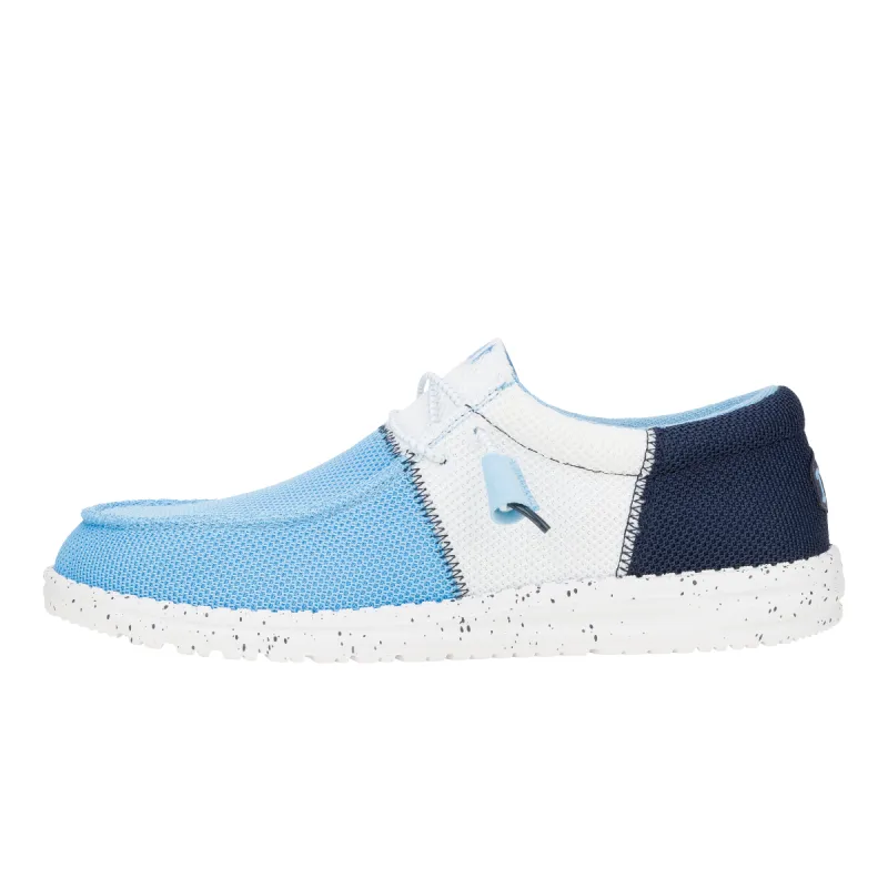 Wally Tri Varsity Mesh - Sky/White sold by Hey Dude