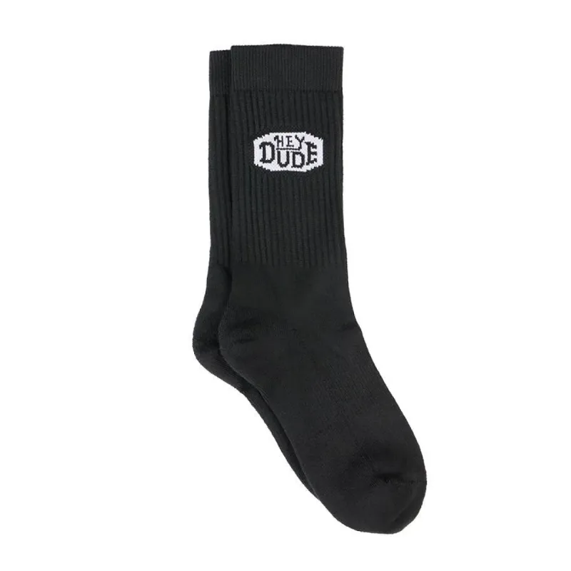 HEYDUDE™ Crew Socks 3 Pack - Black sold by Hey Dude
