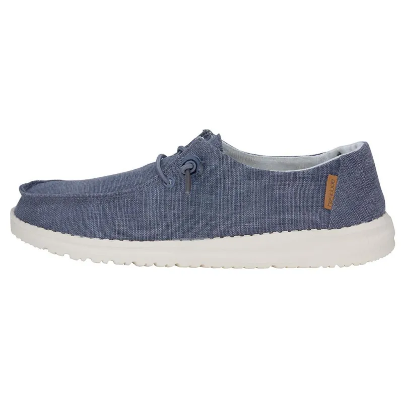 Wendy Chambray - Navy White (Past Season) sold by Hey Dude