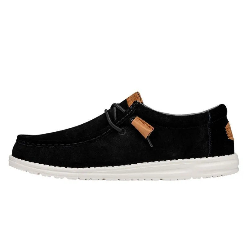 Wally Craft Suede - Black sold by Hey Dude