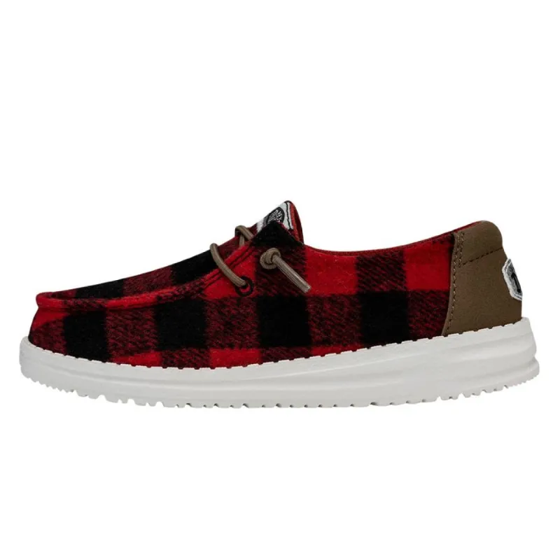 Wendy Youth Buffalo Plaid - Red and Black Plaid sold by Hey Dude