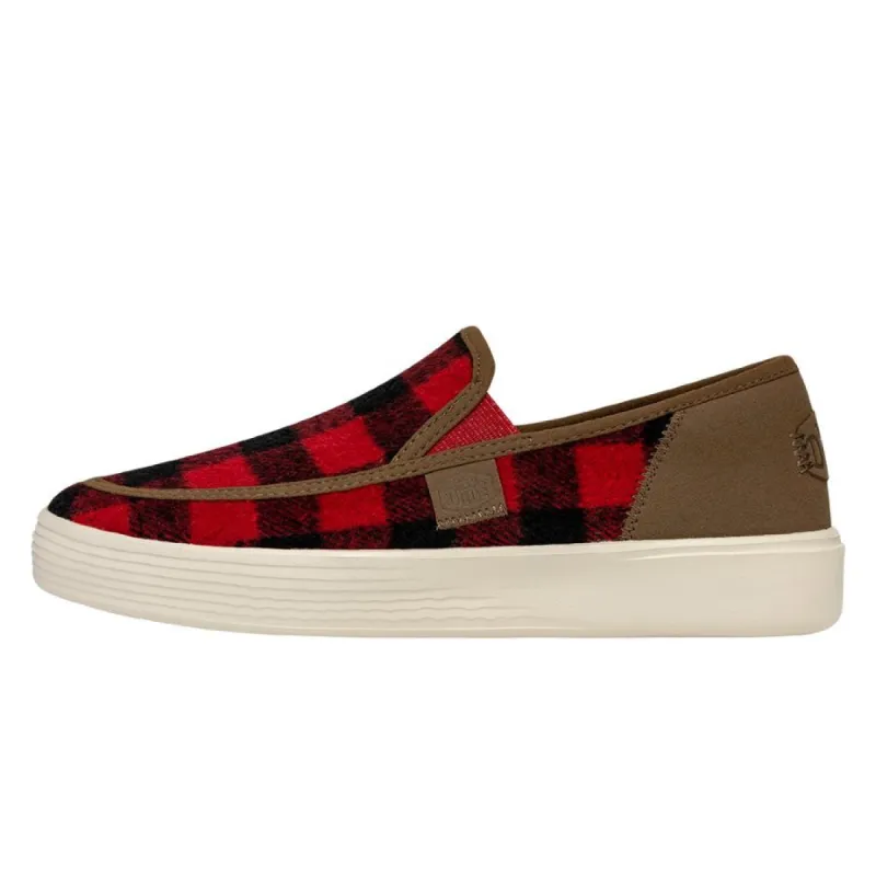 Sunapee Buffalo Plaid - Red and Black Plaid sold by Hey Dude