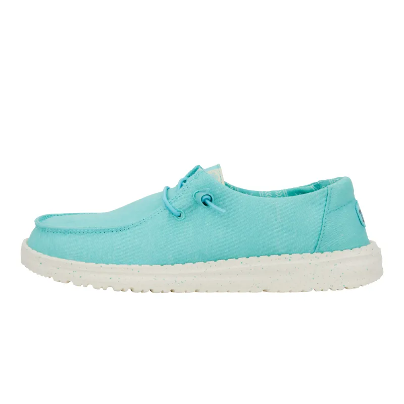 Wendy Stretch Canvas - Turquoise sold by Hey Dude