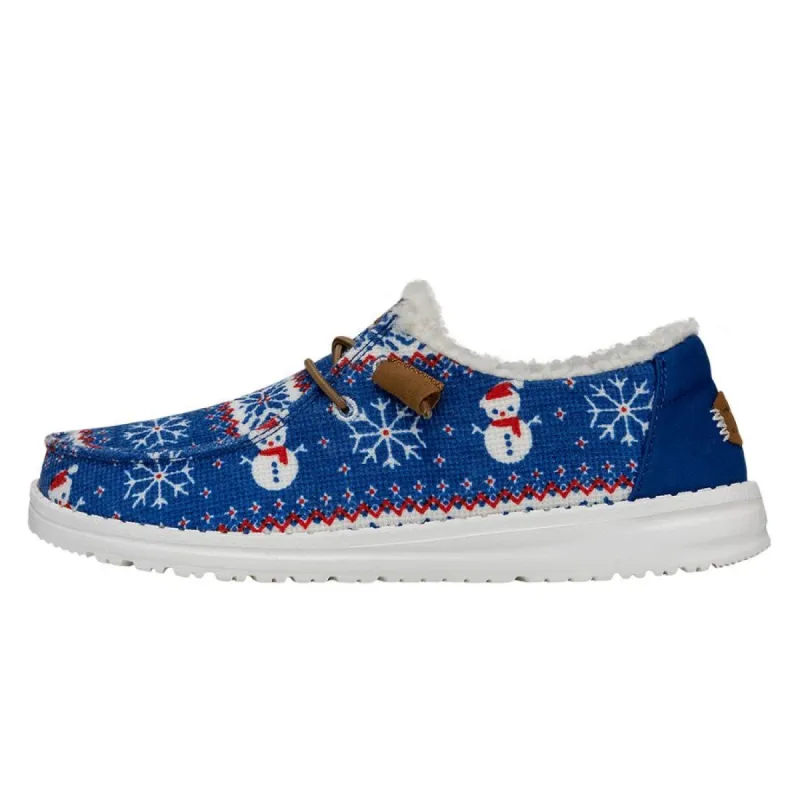 Wendy Ugly Sweater Snow Day Hey - Holiday Blue sold by Hey Dude