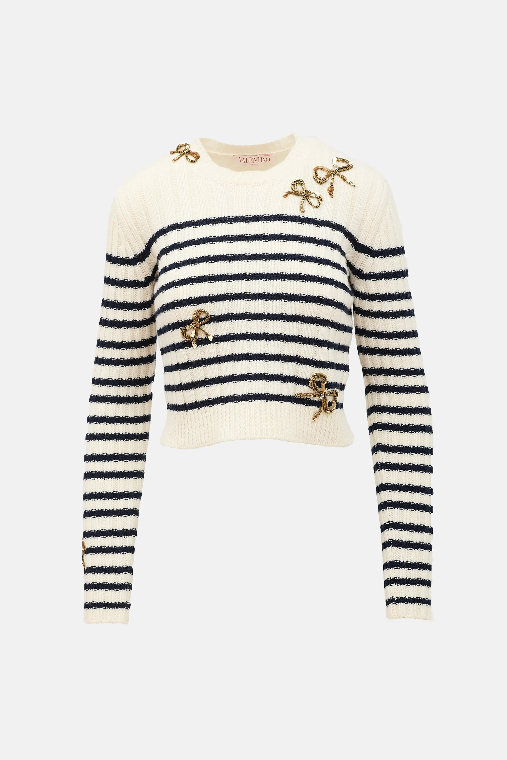 Bow Stripe Sweater sold by VSP Consignment