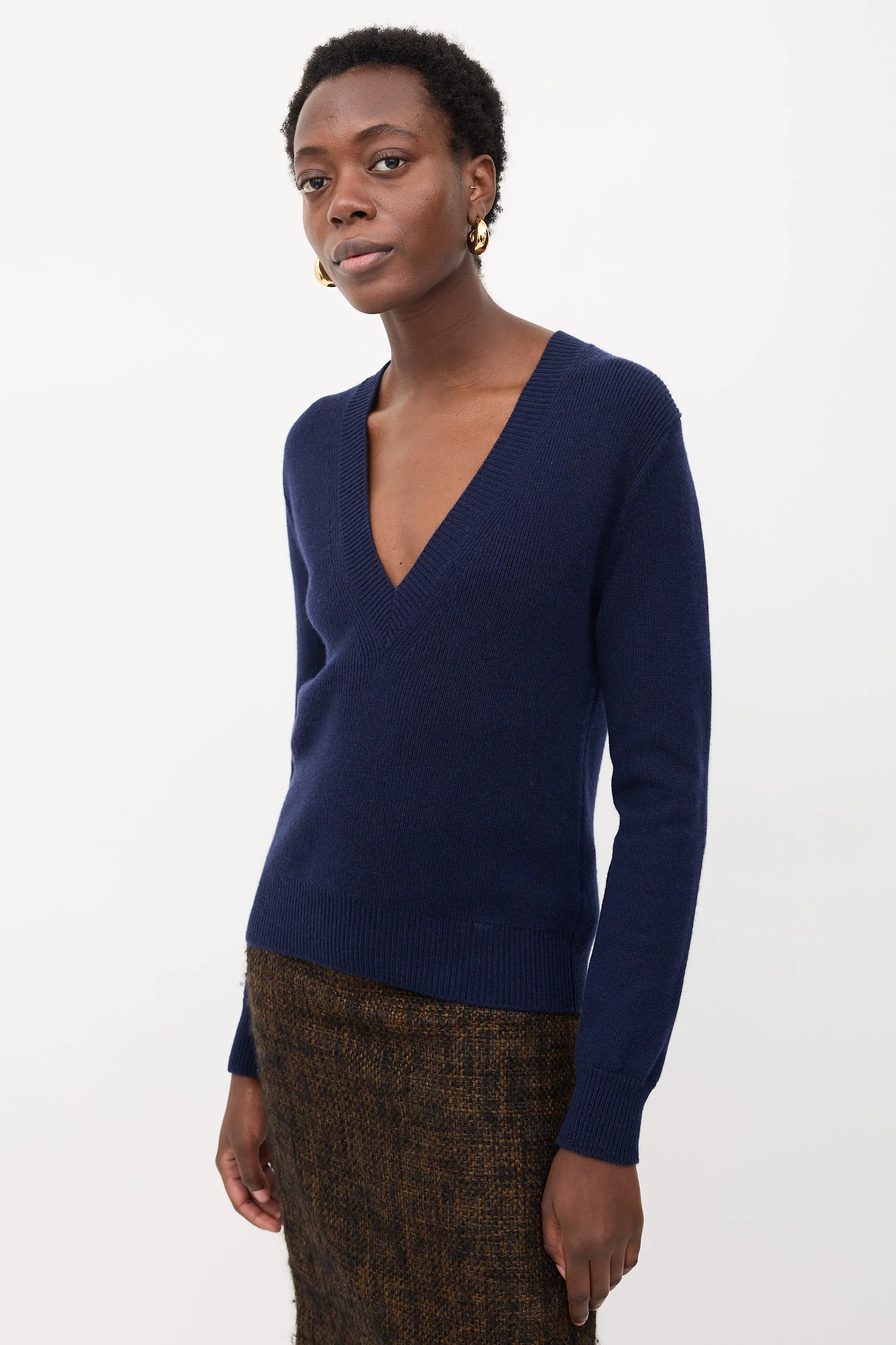Cashmere V-Neck Sweater sold by VSP Consignment product image thumbnail 3