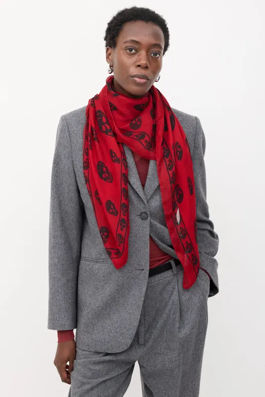 Silk Skull Scarf sold by VSP Consignment