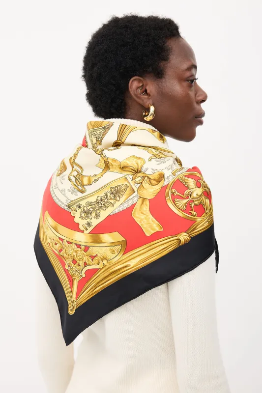 Silk Étriers 90 Scarf made by Hermes