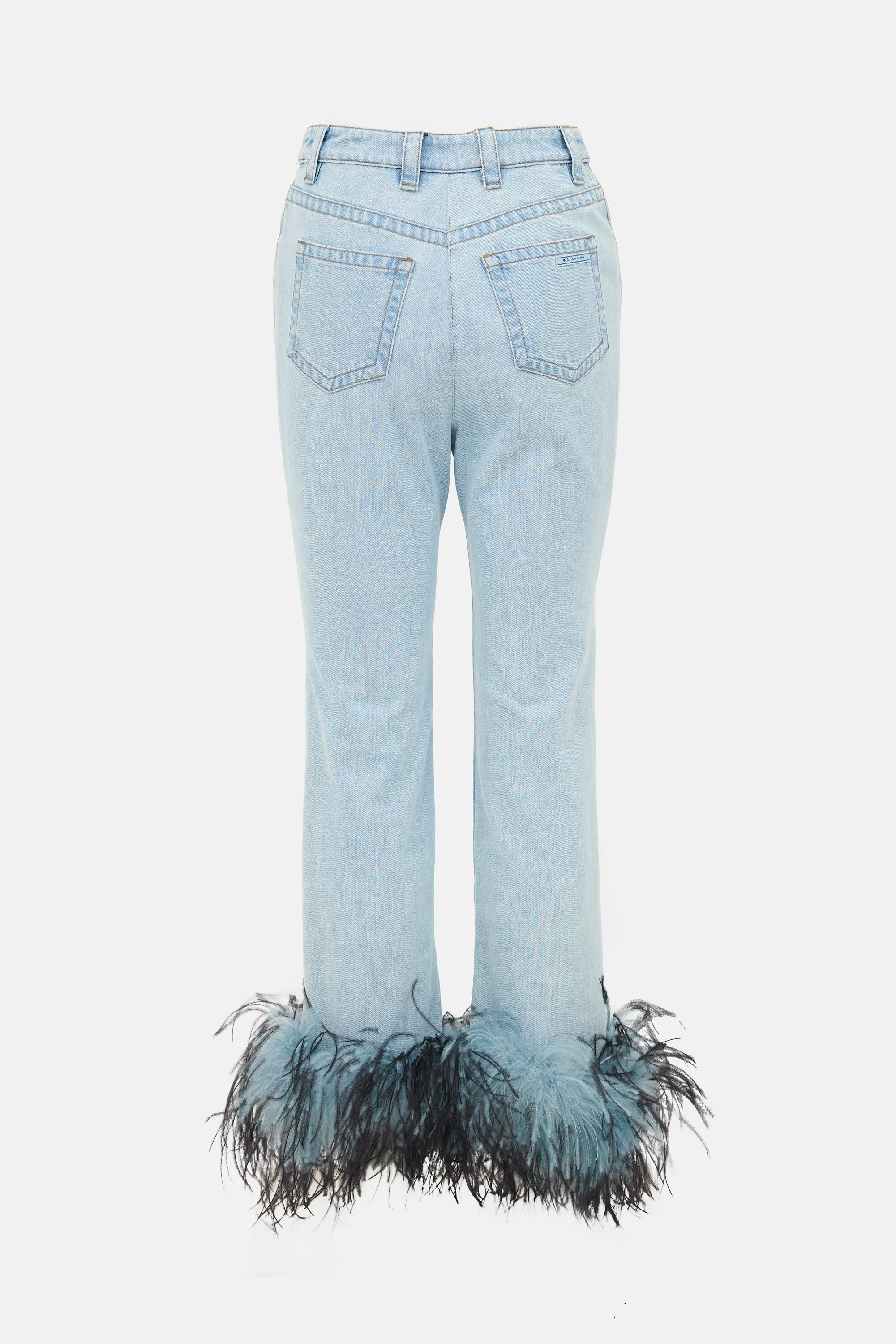 SS 2017 Feather Cuff Jeans sold by VSP Consignment product image thumbnail 2