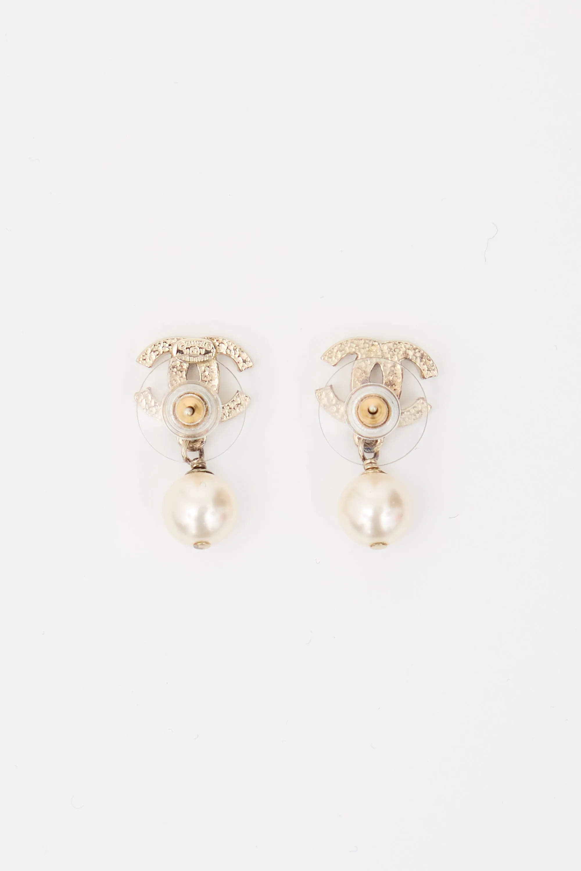 2011 Faux Pearl CC Earrings sold by VSP Consignment product image thumbnail 2