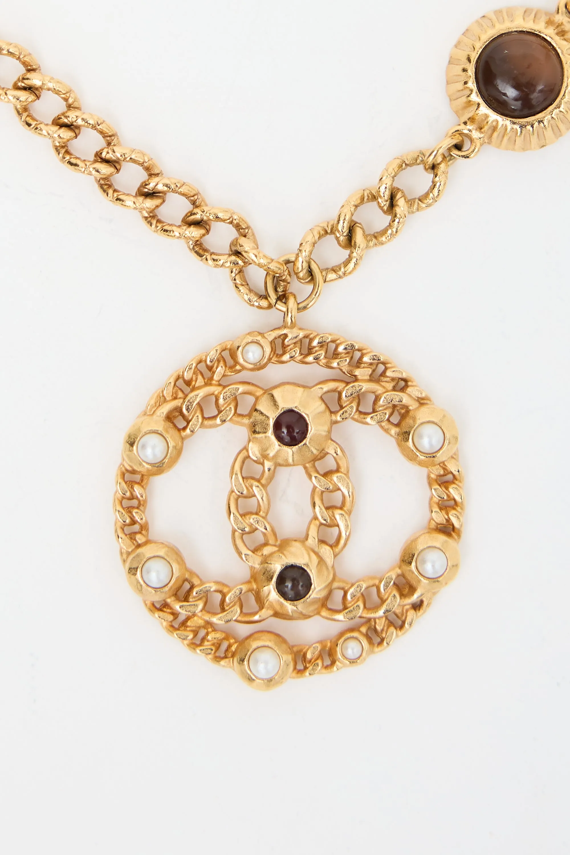 FW 2018 Gemstone CC Pendant Necklace sold by VSP Consignment product image thumbnail 3