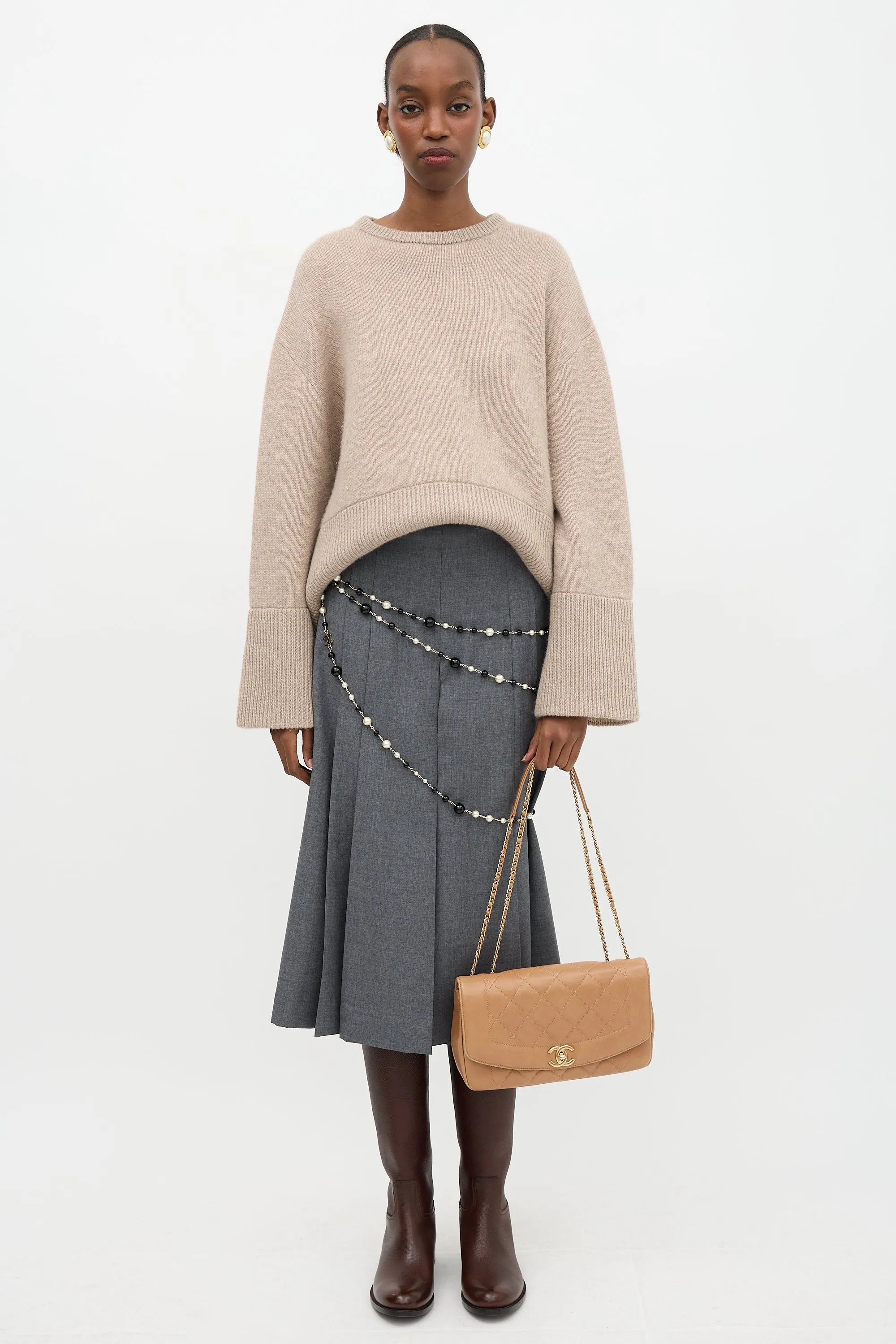 2014 Leather Diana Reissue Flap Bag sold by VSP Consignment product image thumbnail 3