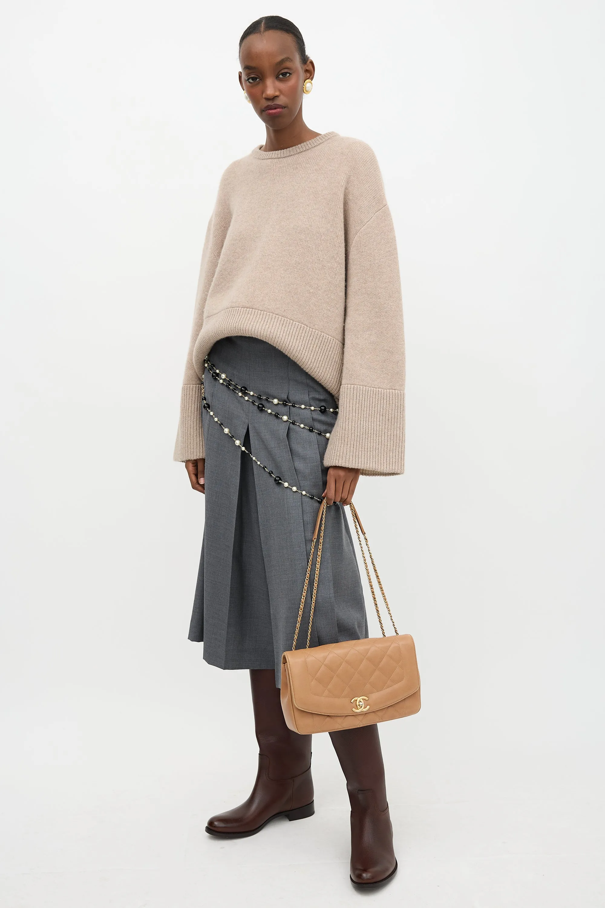 2014 Leather Diana Reissue Flap Bag sold by VSP Consignment product image thumbnail 5
