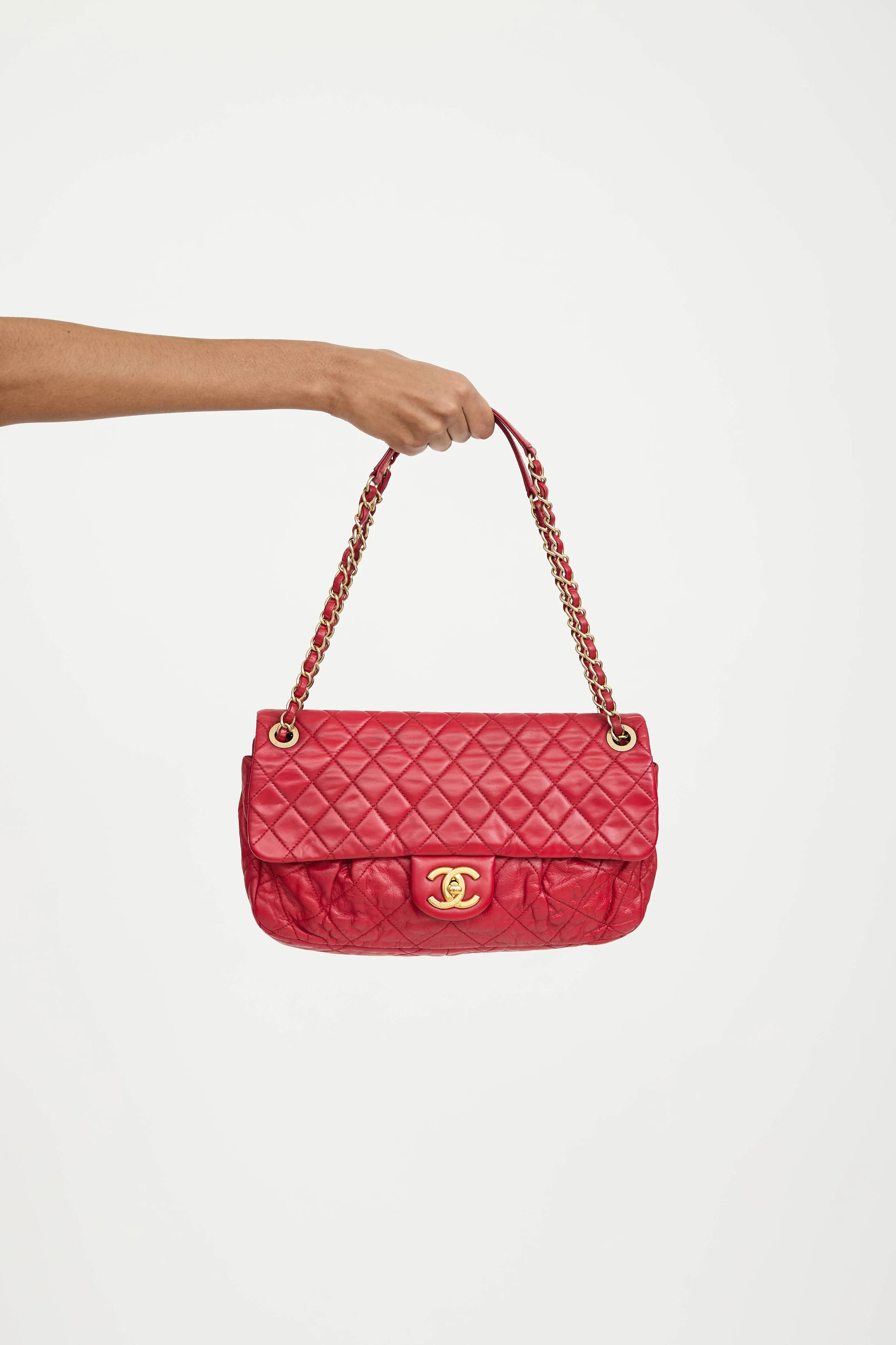 2011 Leather Coco Pleats Bag sold by VSP Consignment