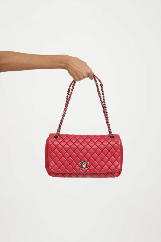 2012 Leather Bubble Flap Quilted Bag sold by VSP Consignment