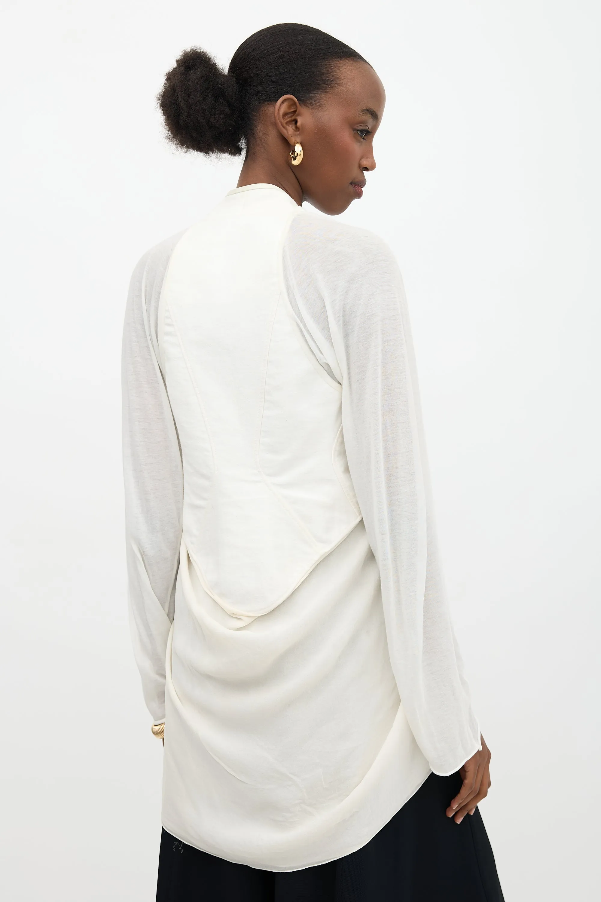 Silk Draped Top sold by VSP Consignment product image thumbnail 4