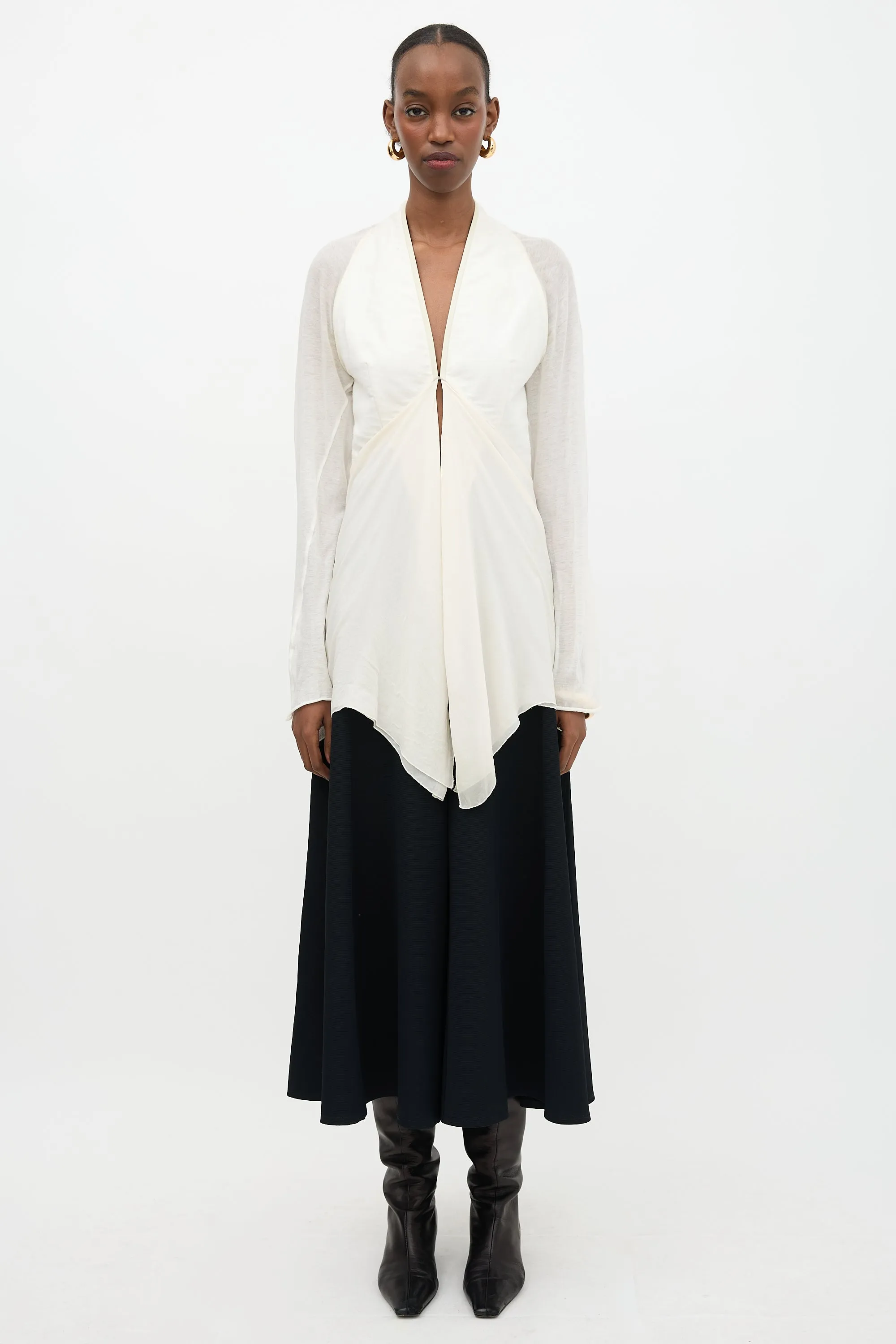 Silk Draped Top sold by VSP Consignment product image thumbnail 2