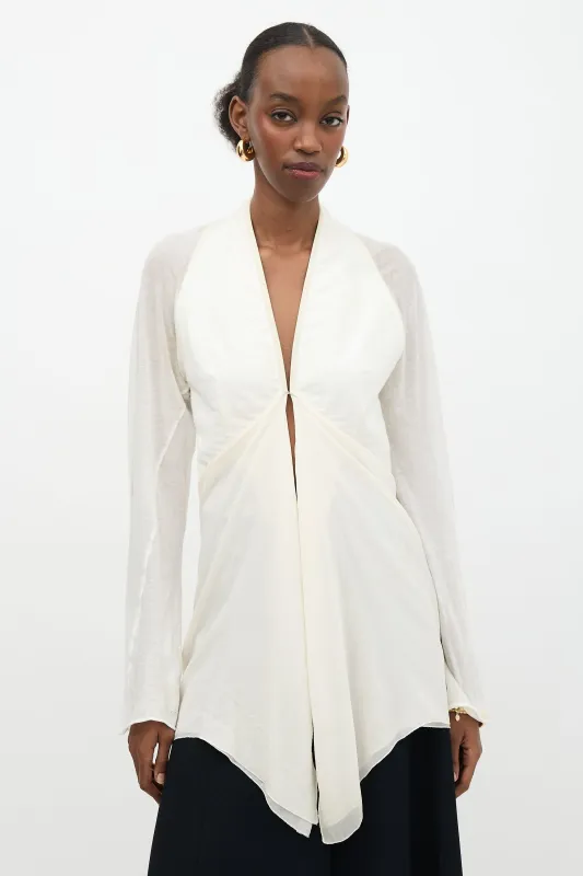Silk Draped Top made by Rick Owens