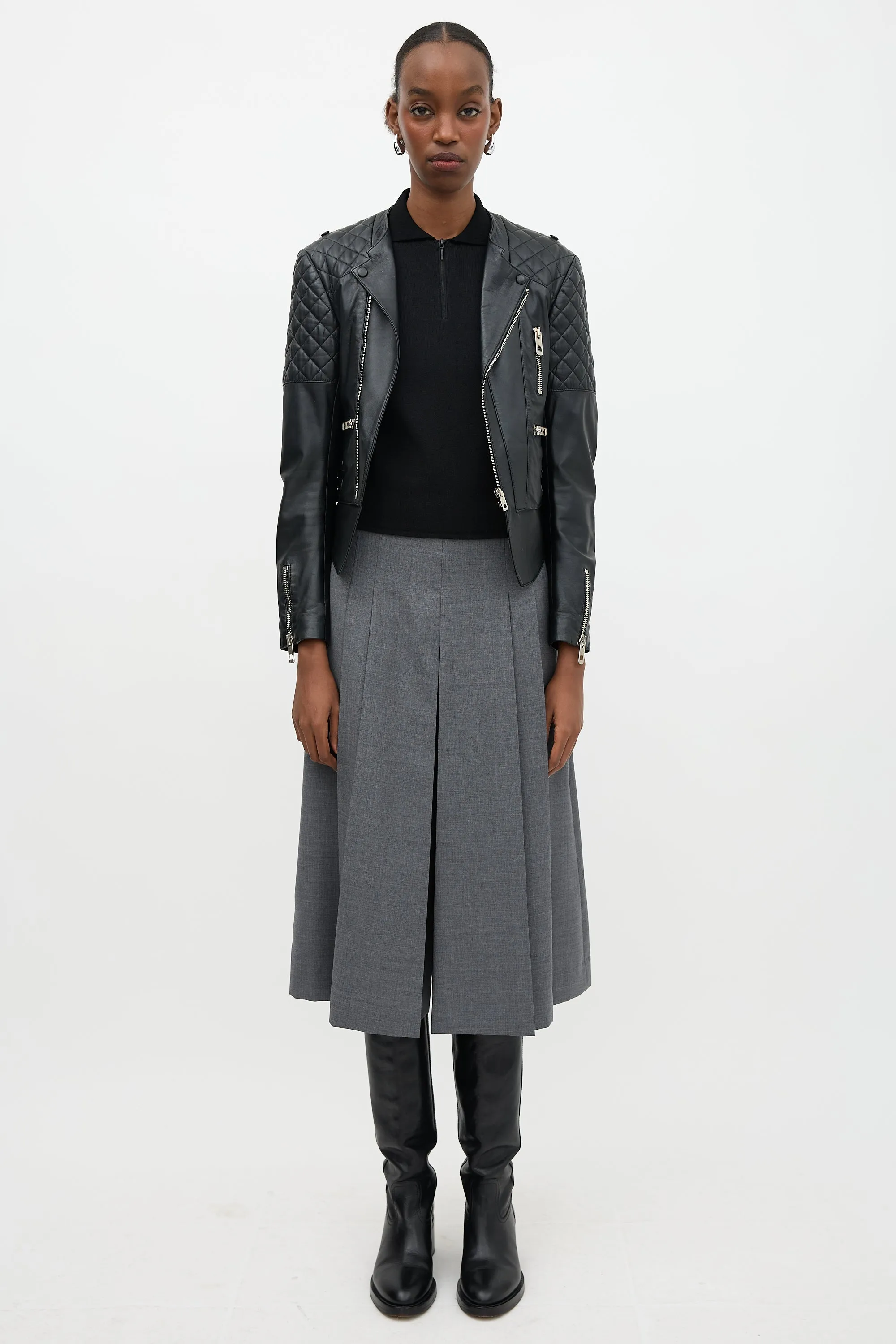 2012 Leather Biker Jacket sold by VSP Consignment product image thumbnail 2