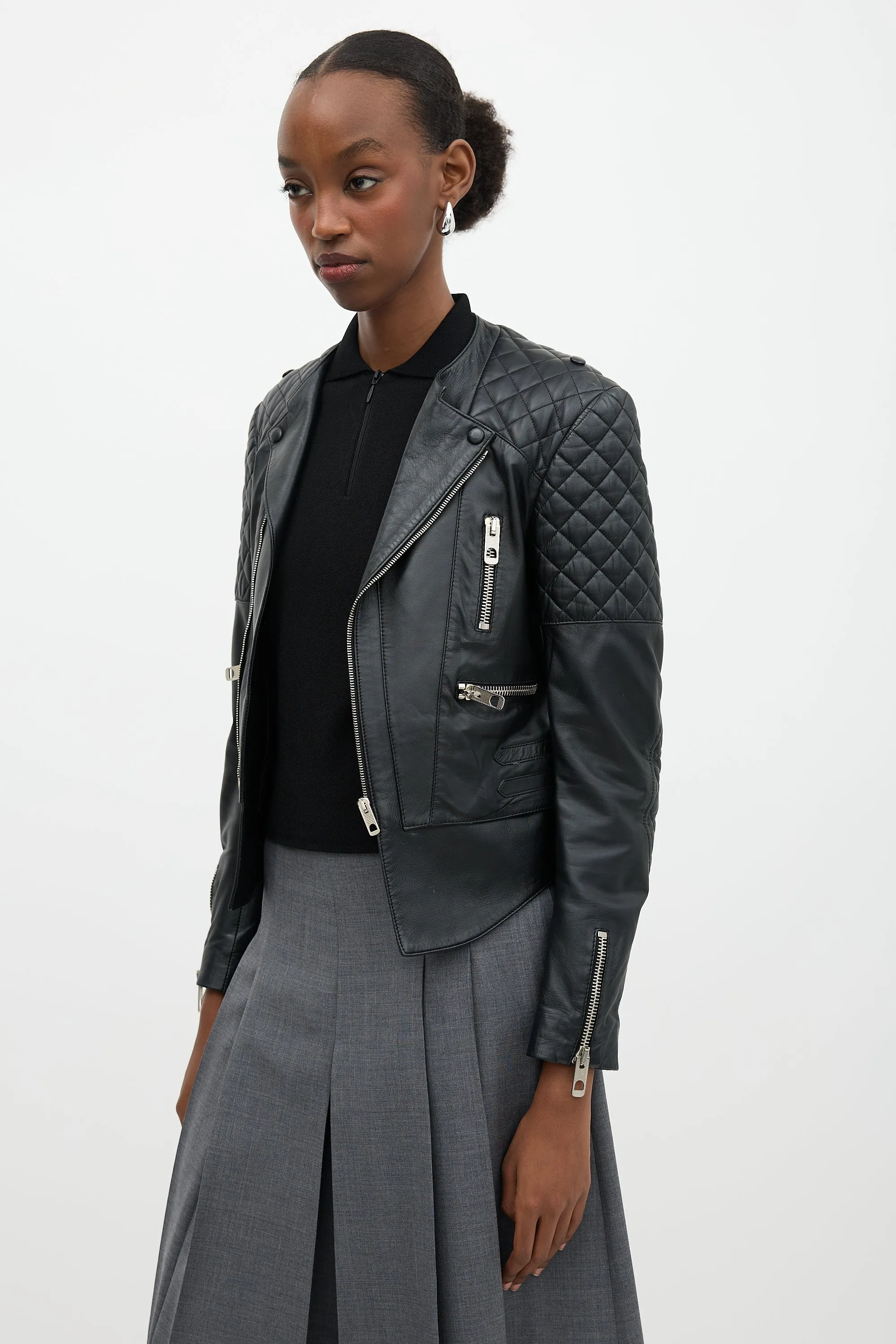 2012 Leather Biker Jacket sold by VSP Consignment product image thumbnail 3