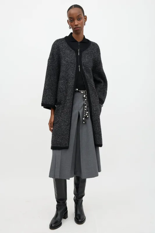 Cashmere Oversized Zip Cardigan sold by VSP Consignment