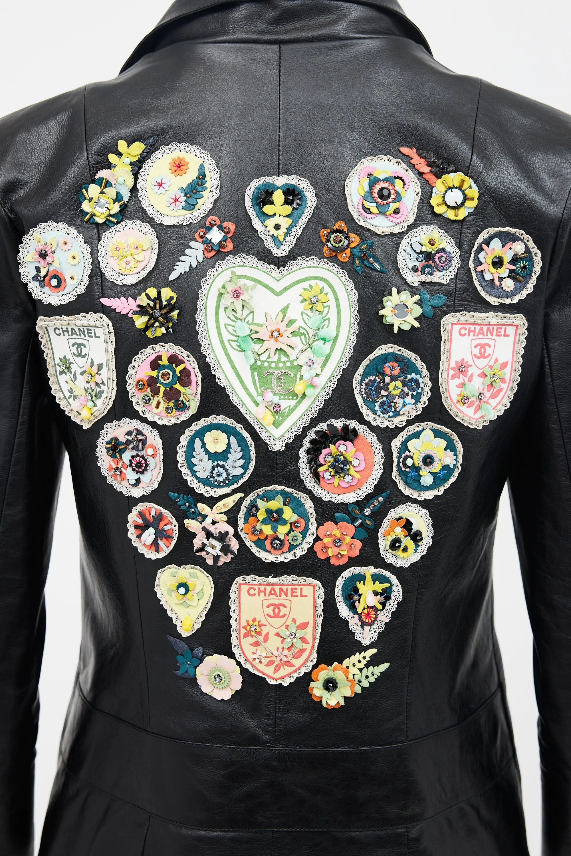 Leather Patch Biker Jacket sold by VSP Consignment product image thumbnail 3