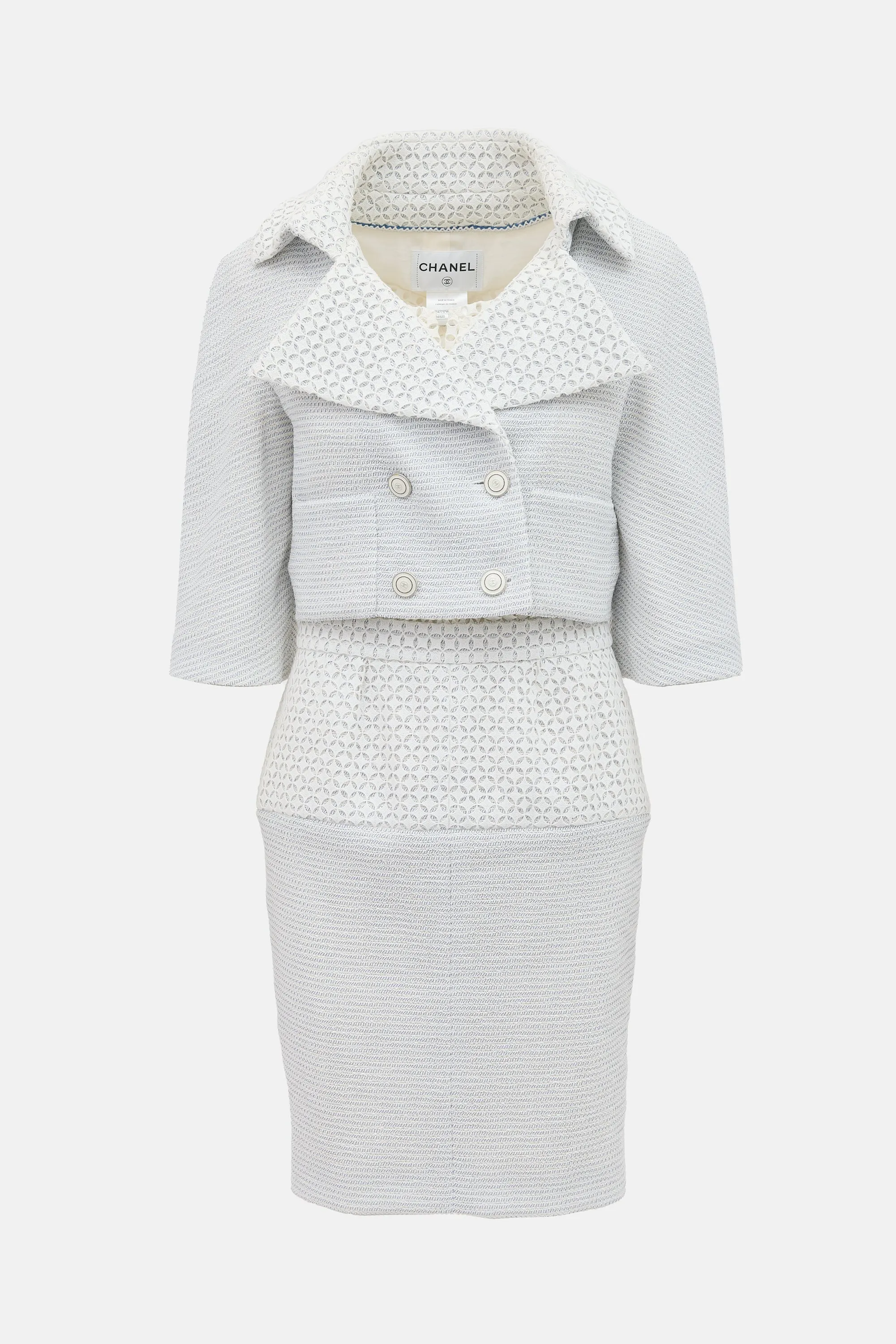 Tweed Eyelet Co-Ord Set sold by VSP Consignment